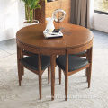 Wooden Dining Table Space Saving Table Set